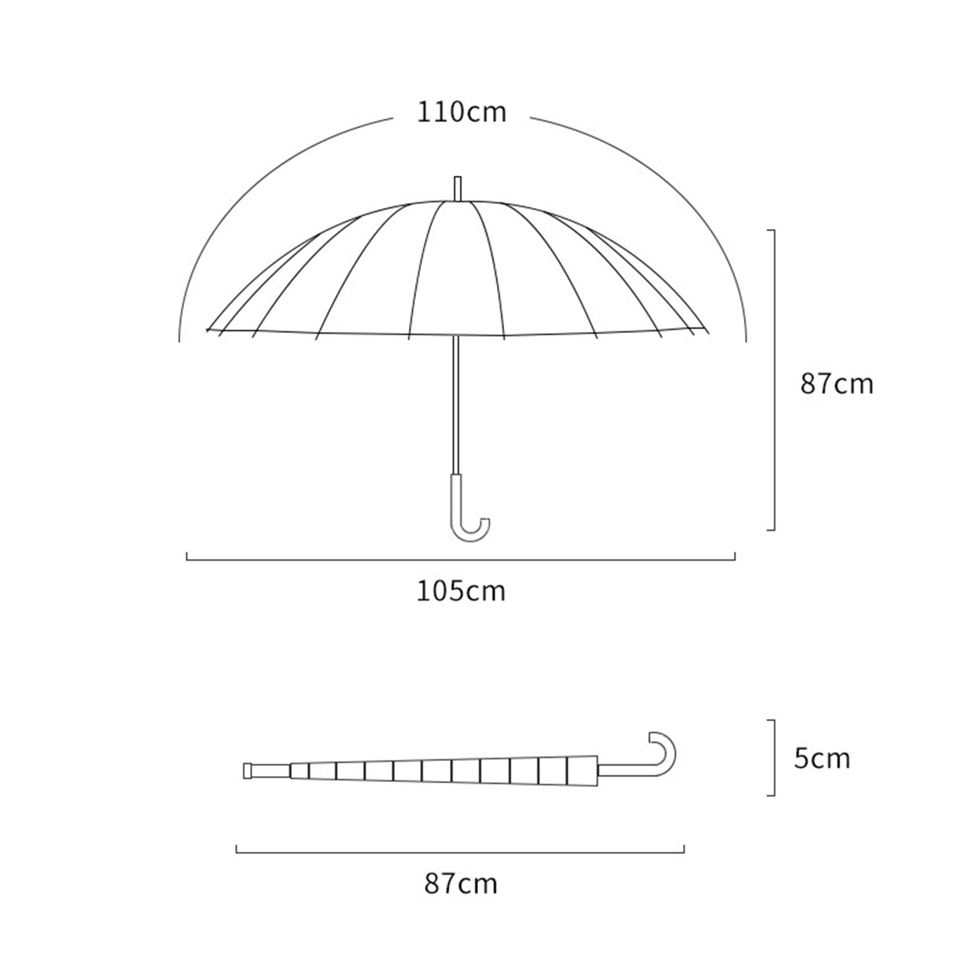 Promotional Portable Travel Umbrella With Case3