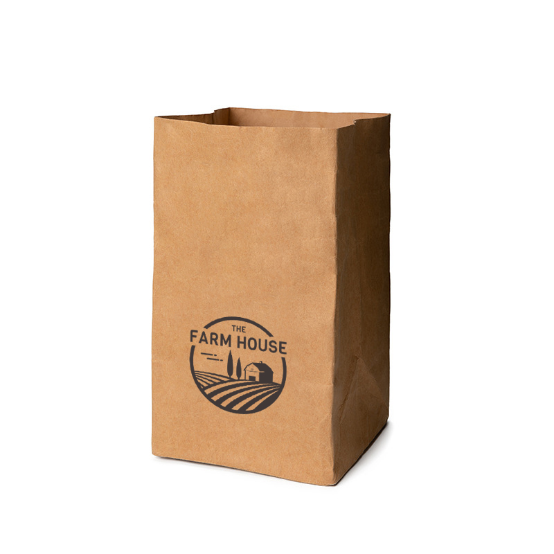 Custom Large Vegetable Grocery Paper Bag