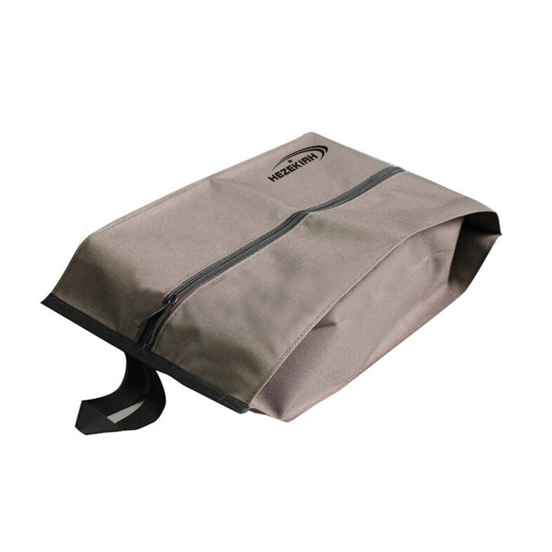 Custom Nylon Portable Shoe Bag With Zipper