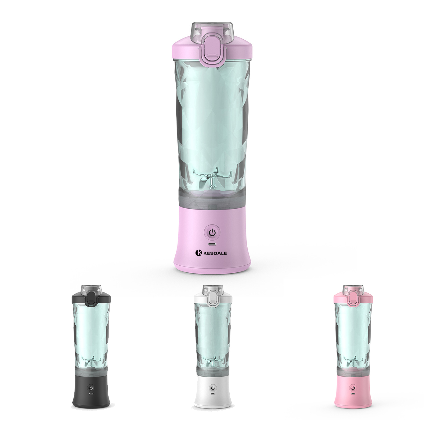 Fruchtsaftpresse, tragbar, USB, 600 ml