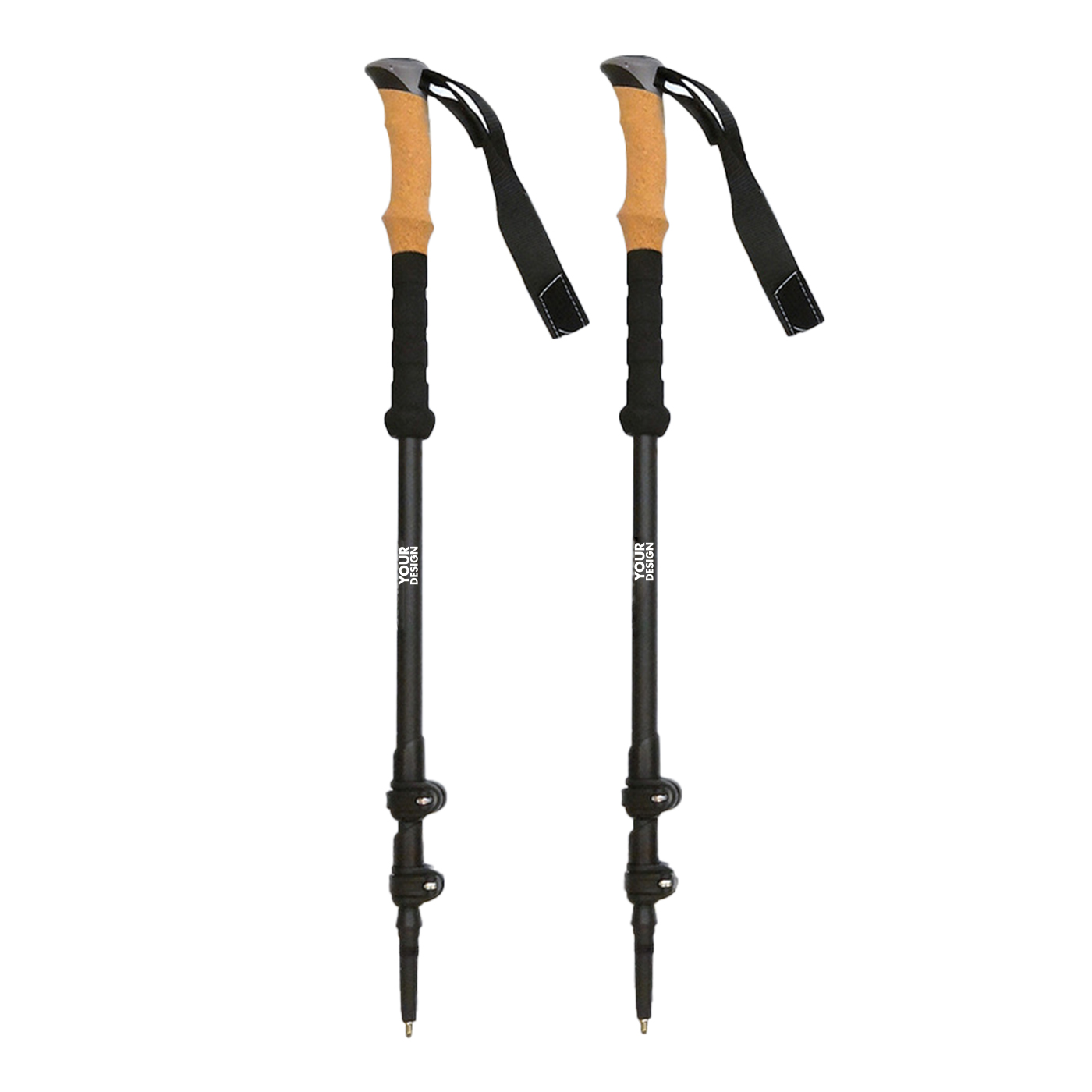 Custom Cork Handle Trekking Pole1