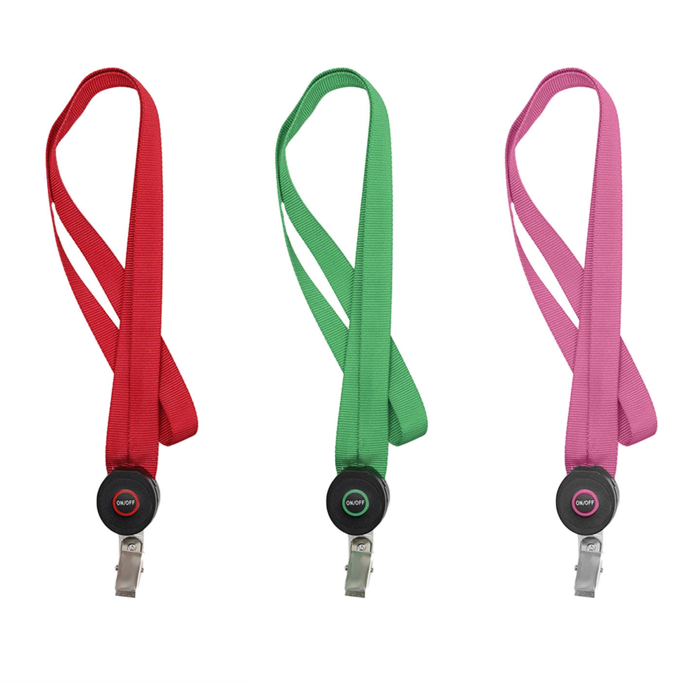 Schlüsselband mit Ausweisclip, LED-Leuchte, Aufdruck