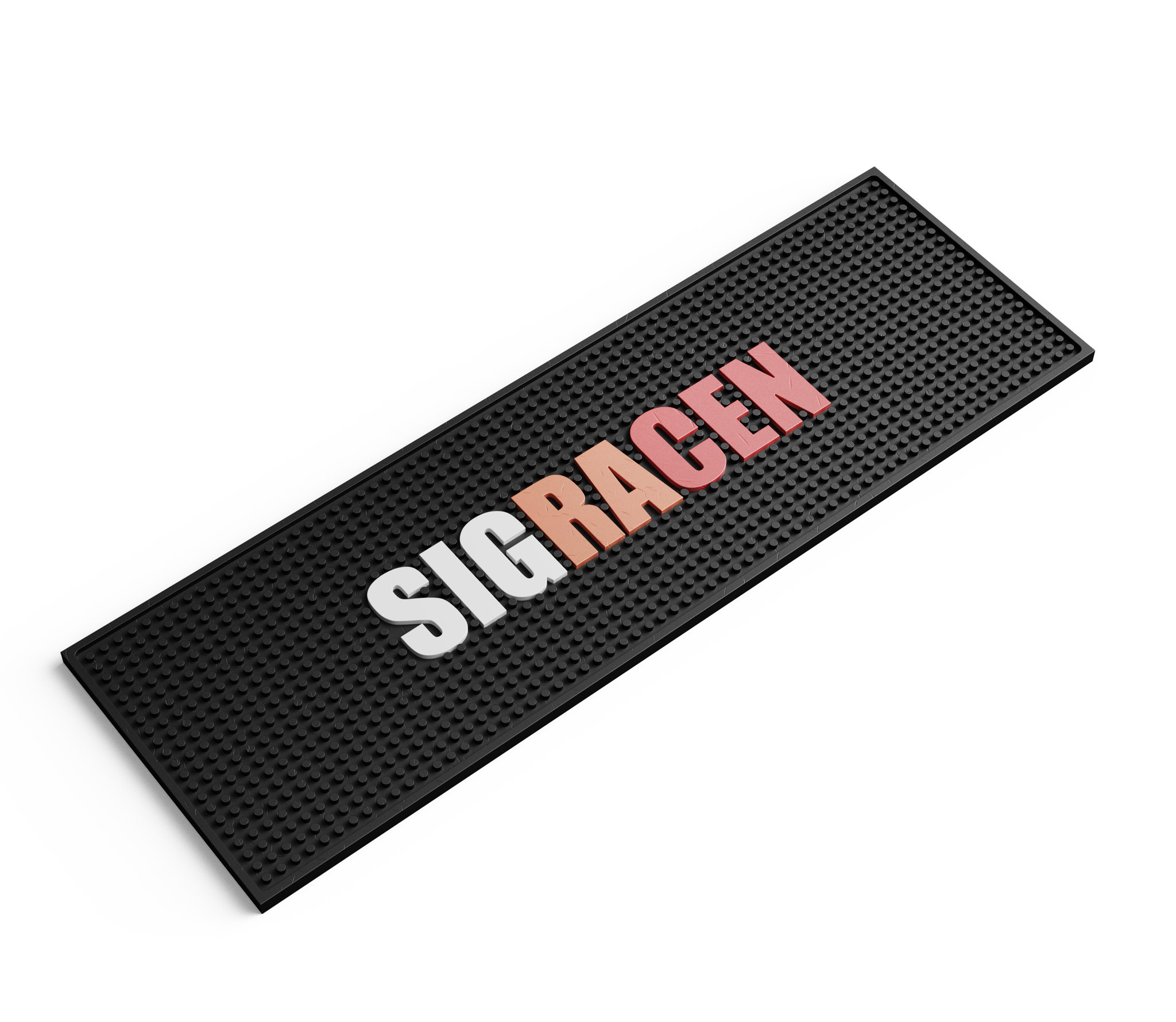 61*20cm Custom PVC Rubber Bar Mat