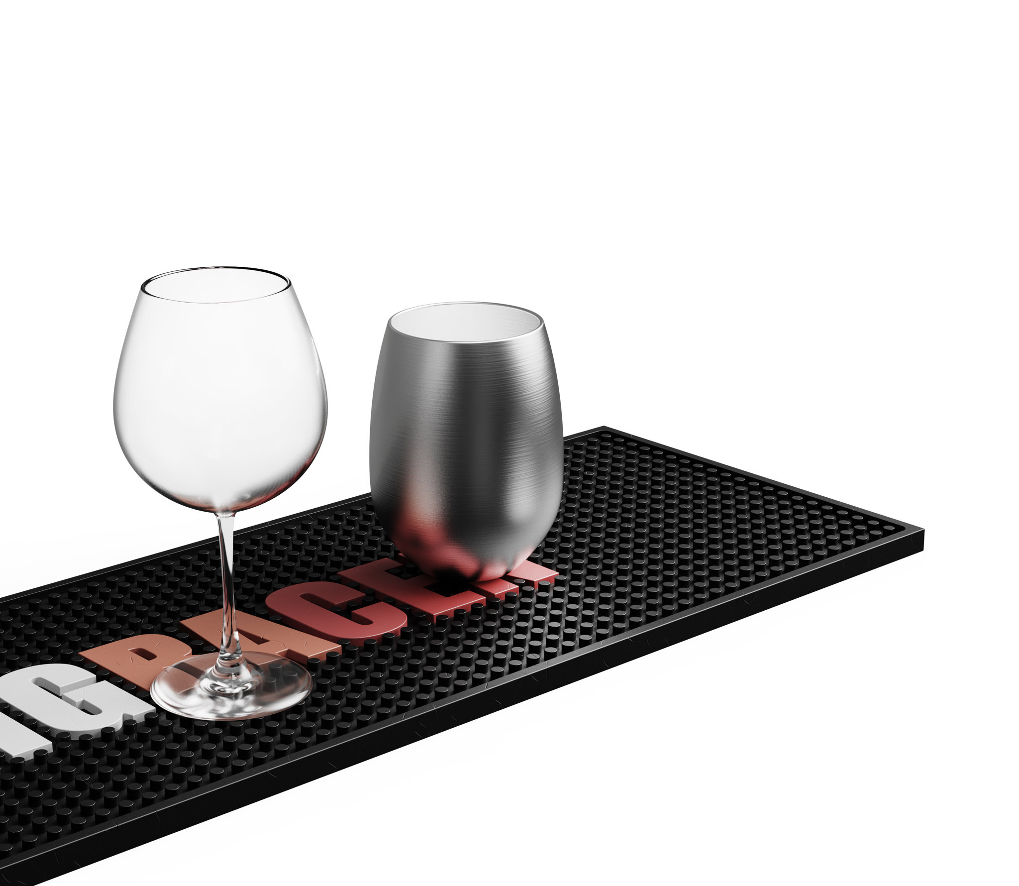 61*20cm Custom PVC Rubber Bar Mat1