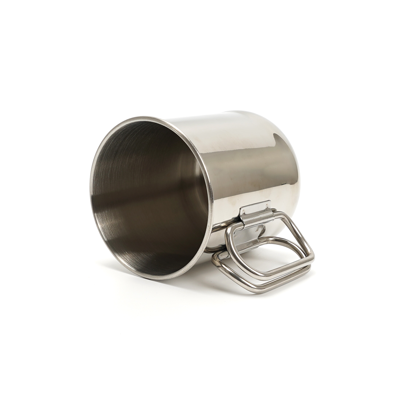 Stainless Steel Camping Cup With Folding Handle1