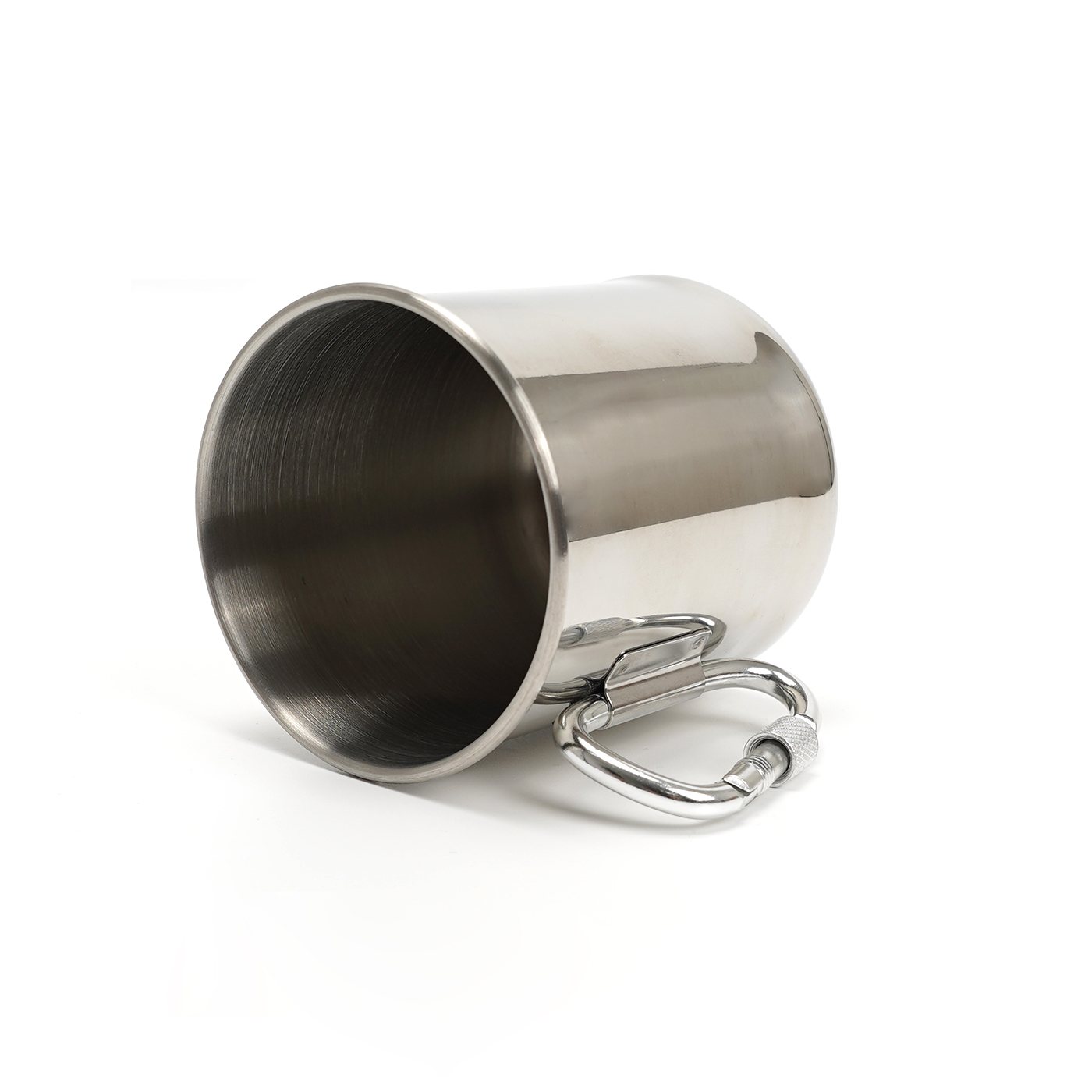 Stainless Steel Camping Mug With Carabiner Handle1