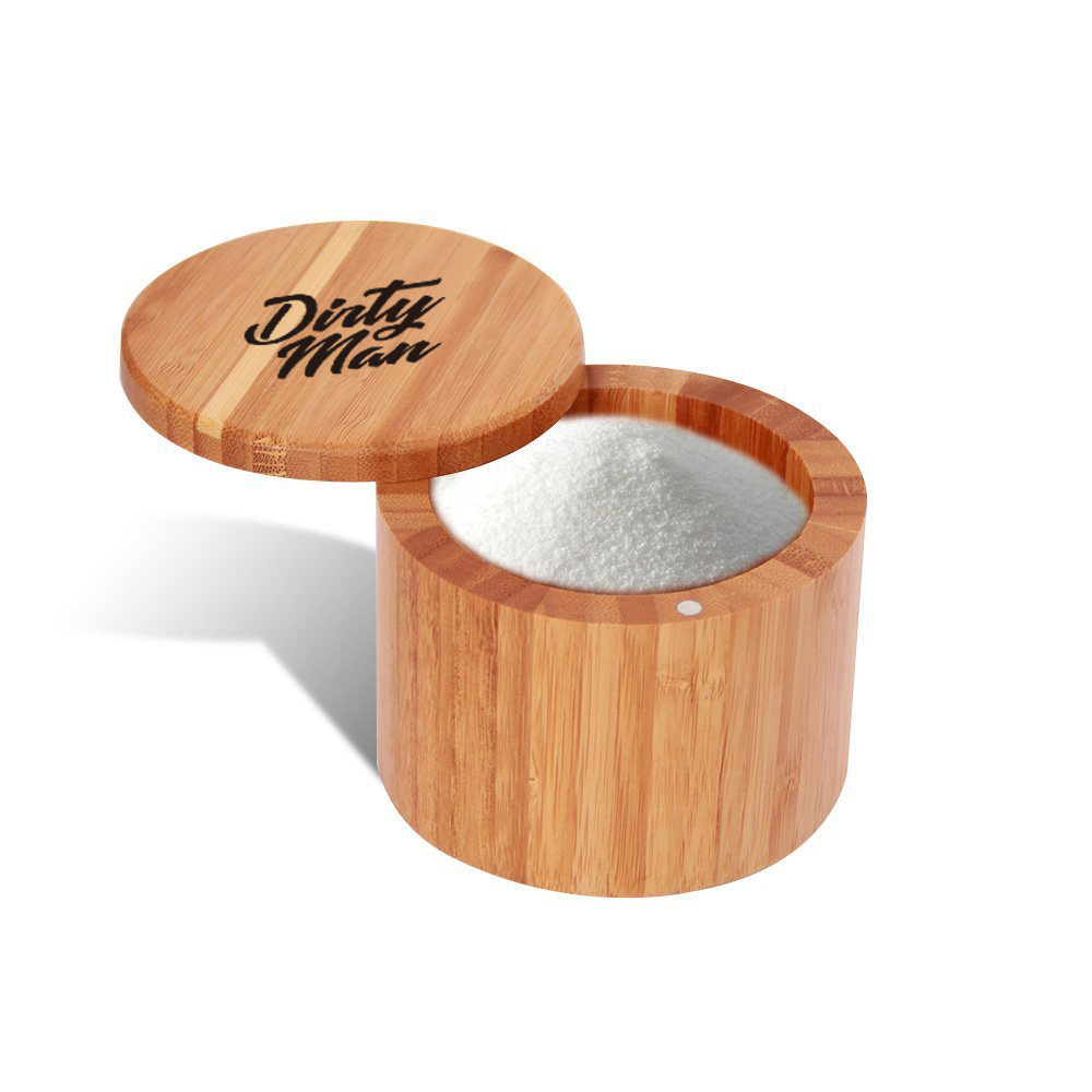 Bamboo Salt Storage Box With Lid