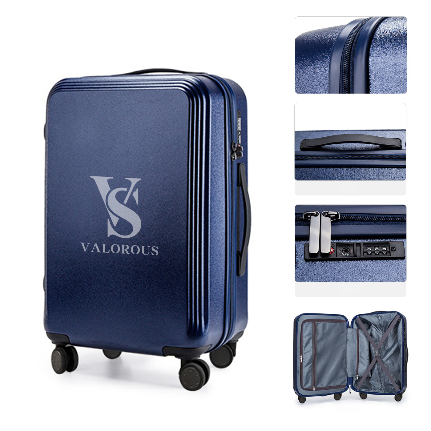 28 Inch Zipper Trolley Suitcase