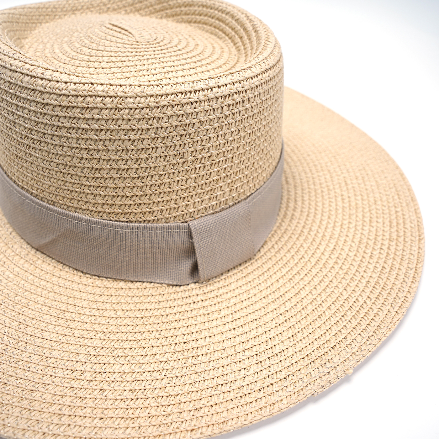 Bamboo Fiber Wide Brim Panama Straw Hat2