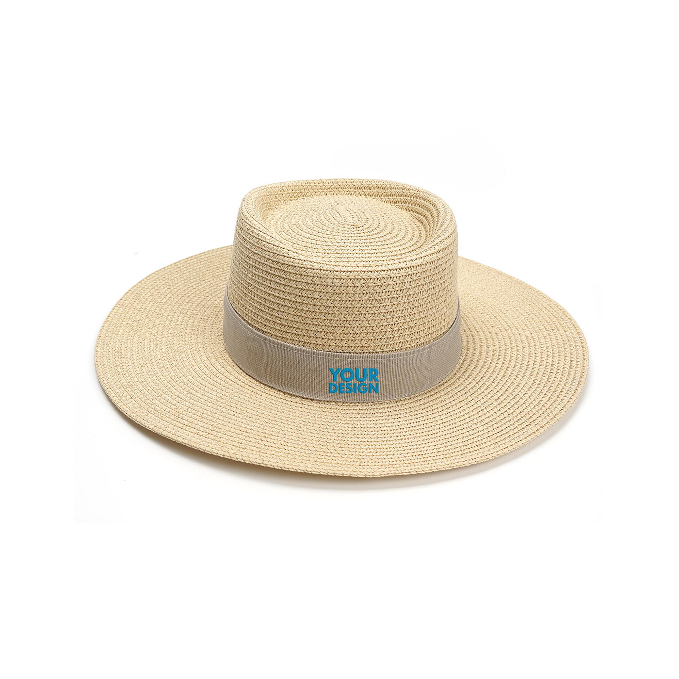 Bamboo Fiber Wide Brim Panama Straw Hat