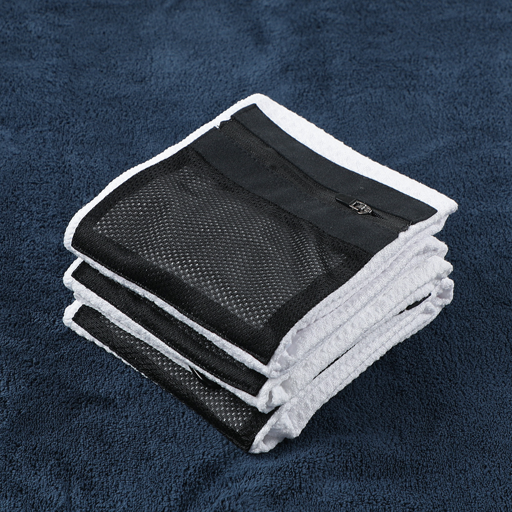 Mikrofaser-Golfhandtuch mit Tasche