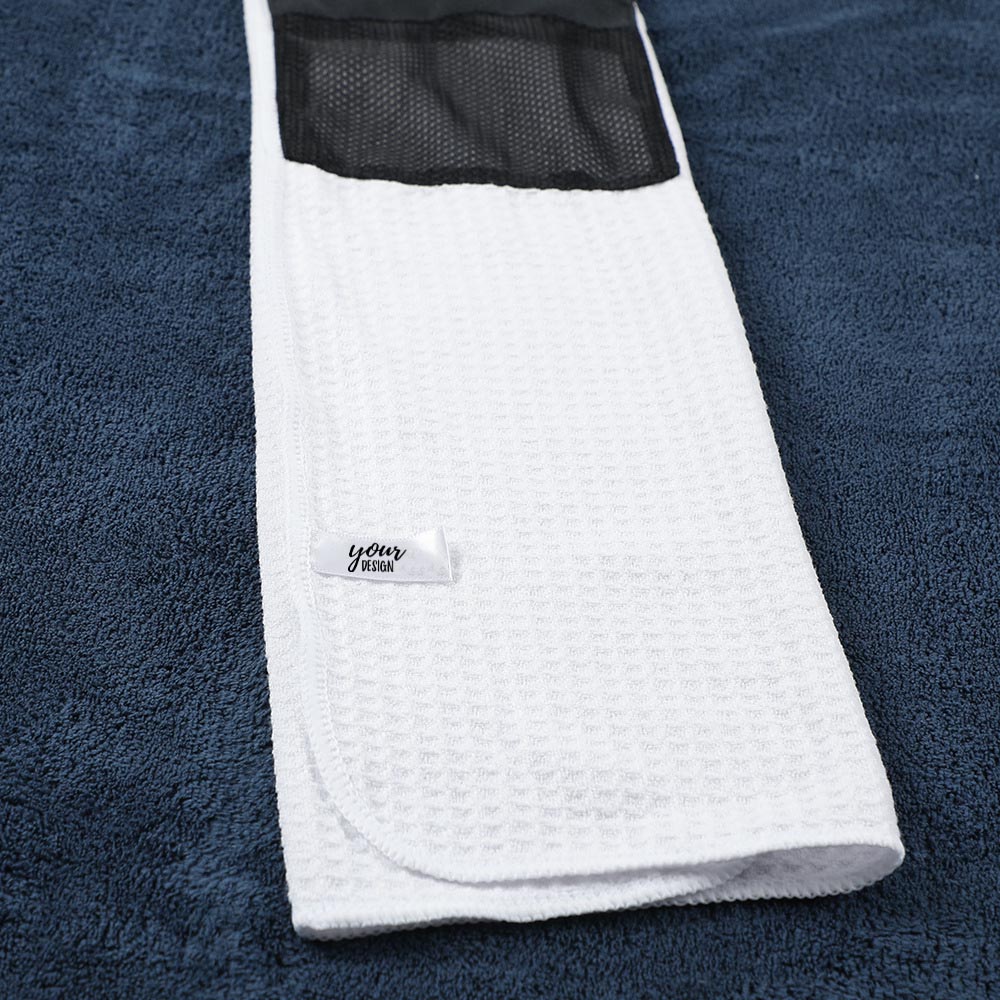 Golf Towel With Zippered Pocket3