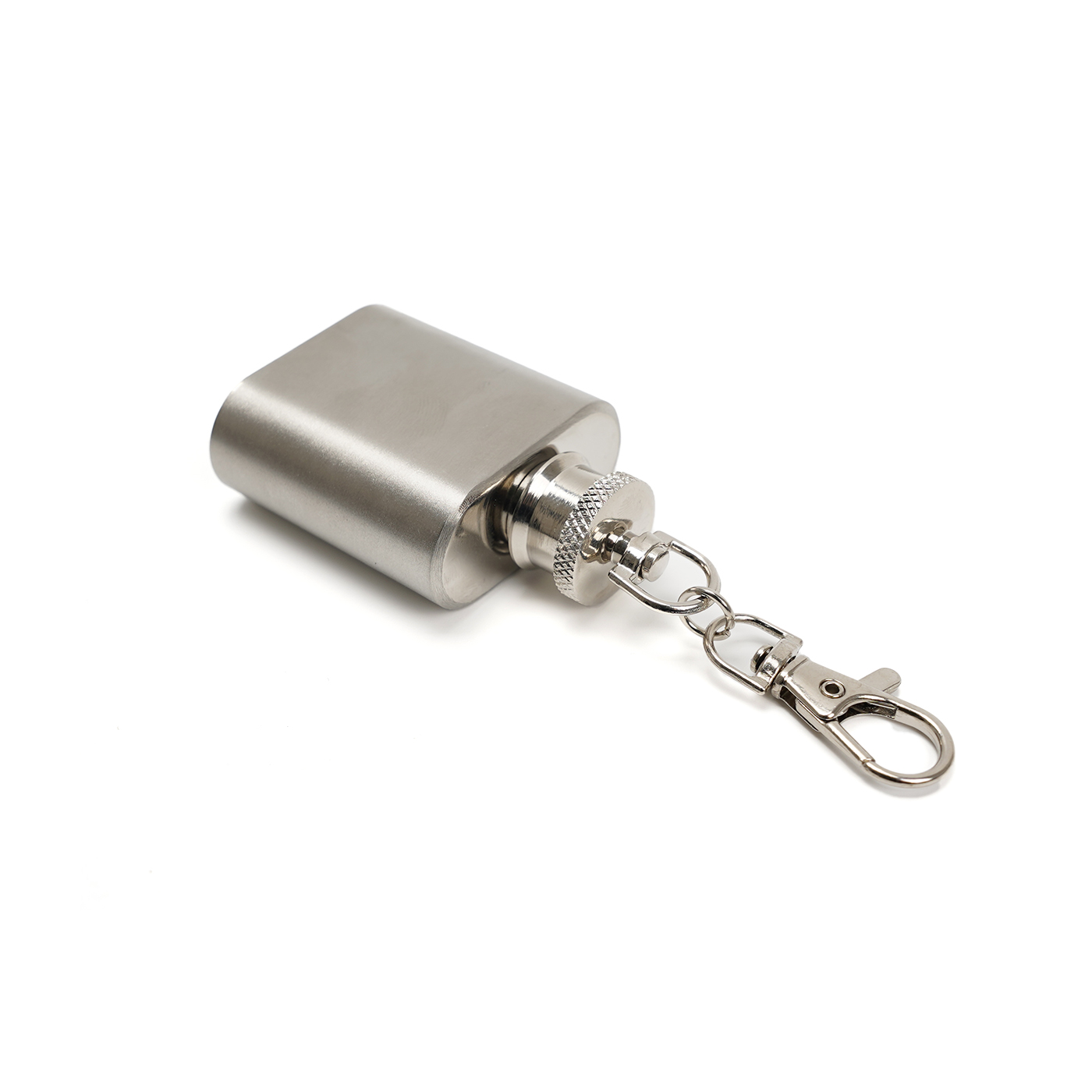 1 oz. Stainless Steel Hip Flask With Metal Screw Lid2
