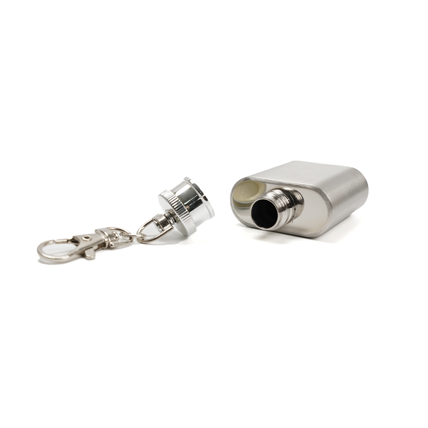 1 oz. Custom Stainless Steel Flask Keychain2