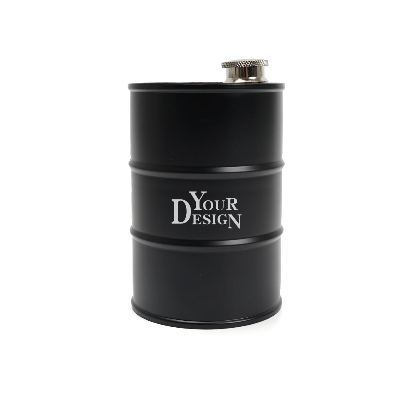 25 oz. Stainless Steel Oil Drum Flask