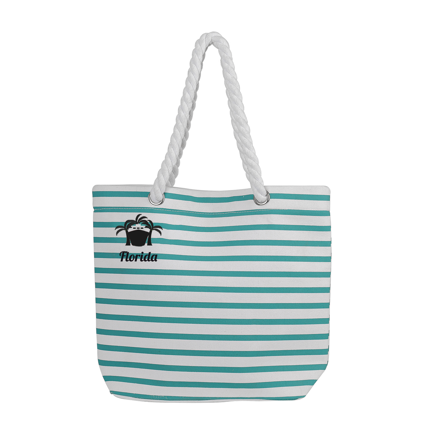 Strandtasche mit Keilriemen, gestreift
