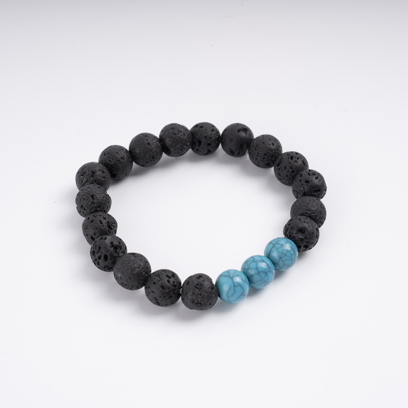 Natural Volcanic Lava Stone Bracelet2