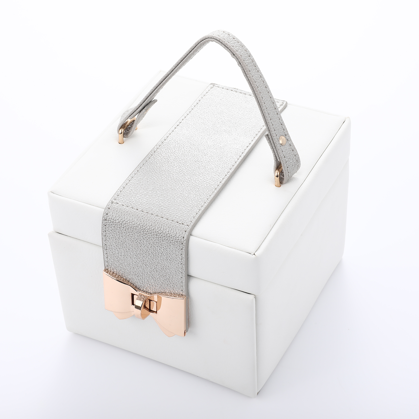 Custom Portable Square Jewelry Box With Mirror4