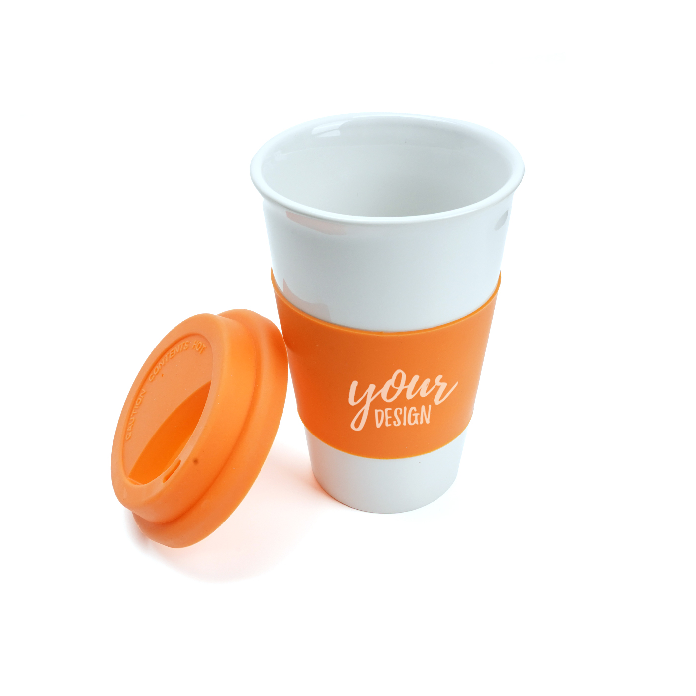 Ceramic Mug With Silicone Lid And Sleeve1