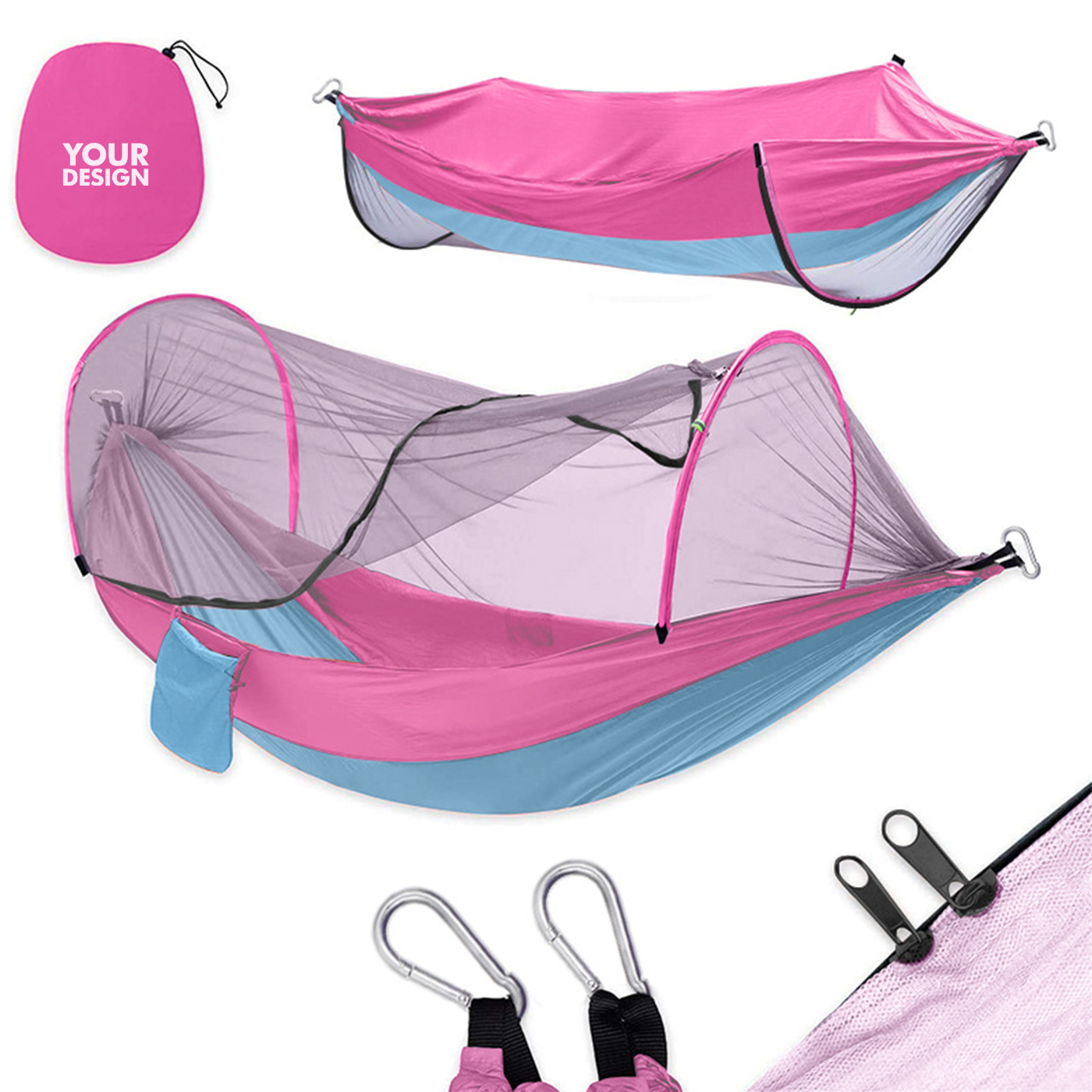 Fully Automatic Camping Hammock With Mosquito Net1