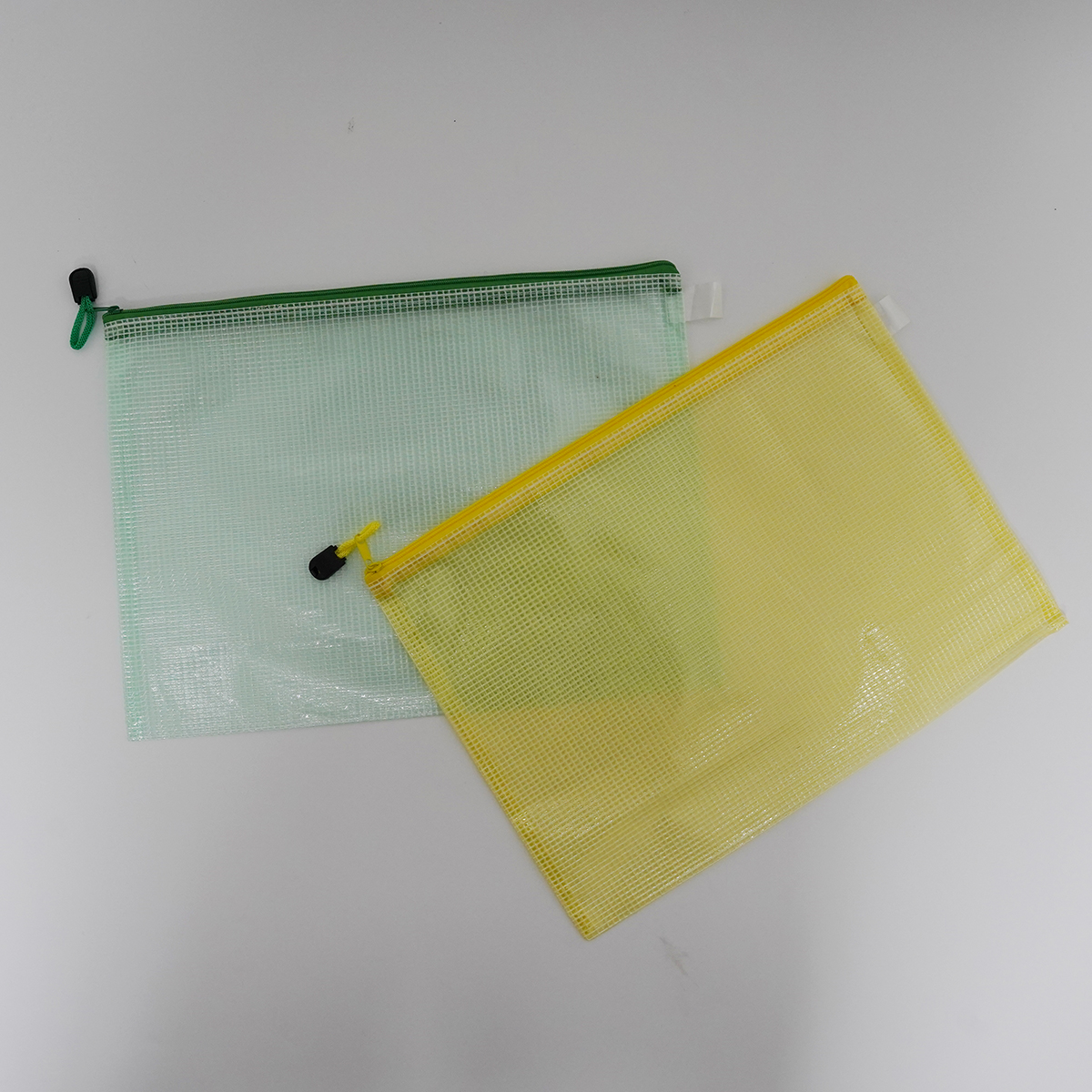 Mesh Clear Zipper File Pouch2