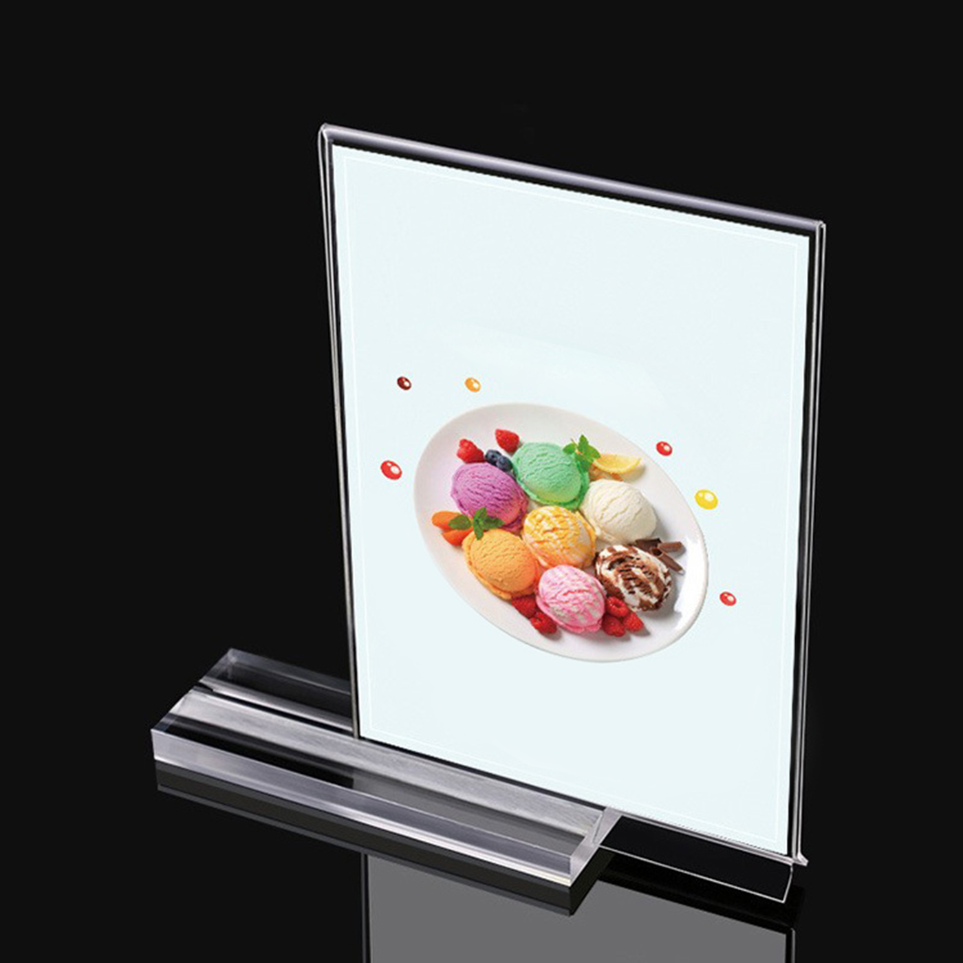 A4 T Shaped Acrylic Sign Holder