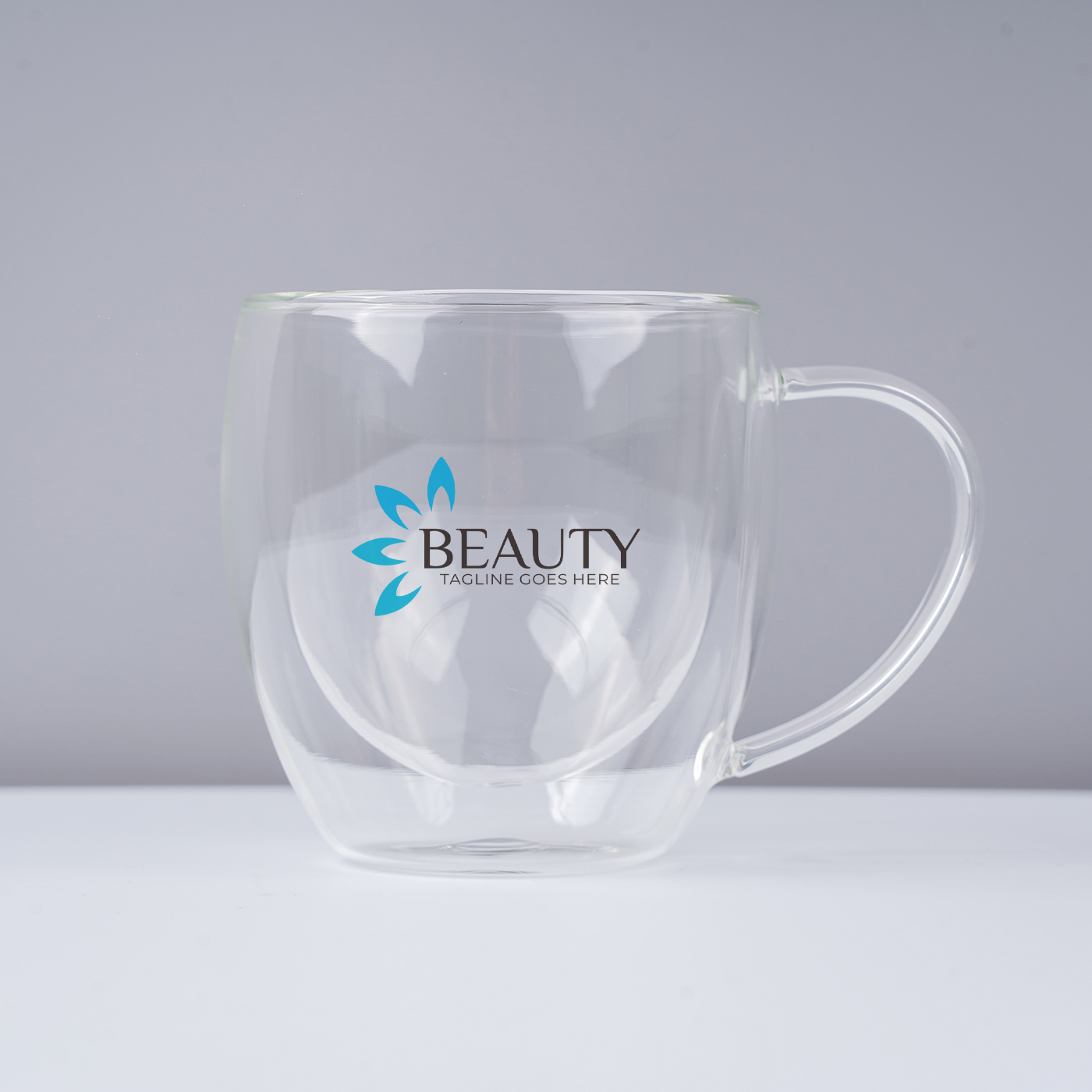 8 oz. Clear Double Wall Glass Coffee Cup