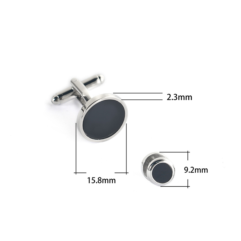 Black Stone Fashion Cufflink2