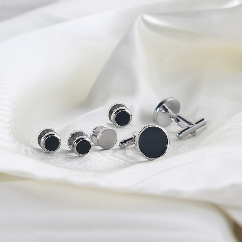 Black Stone Fashion Cufflink3
