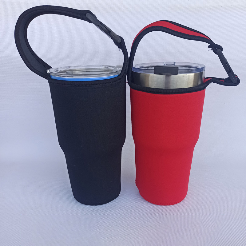 Custom 900ml Neoprene Bottle Sleeve With Handle2