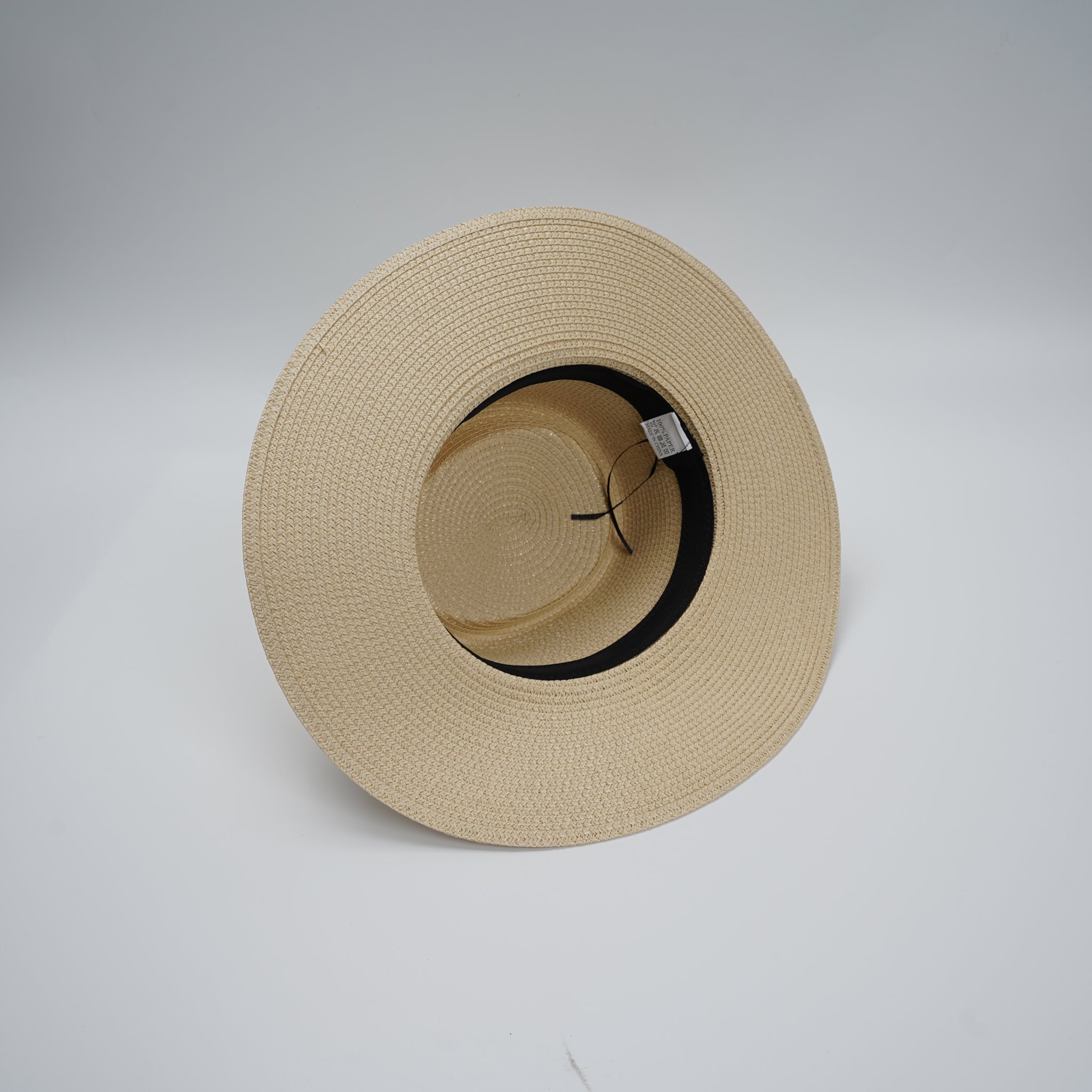 Bamboo Fiber Wide Brim Panama Straw Hat3