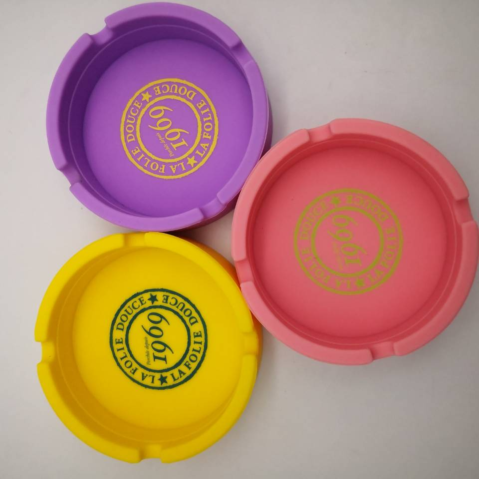 Portable Silicone Round Ashtray2