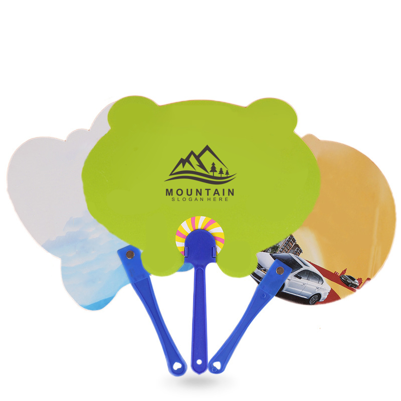 Customized PP Advertising Hand Fan