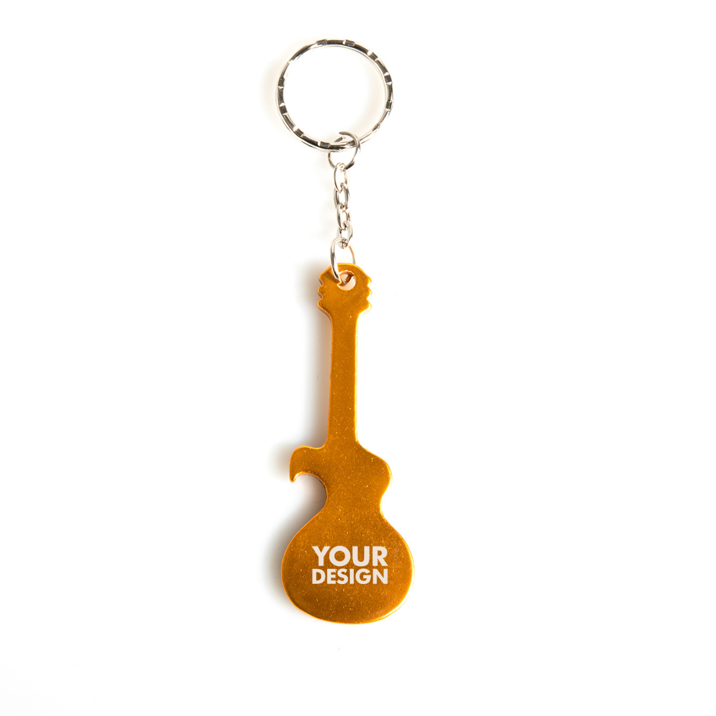 Guitar Shape Bottle Opener Keychain1