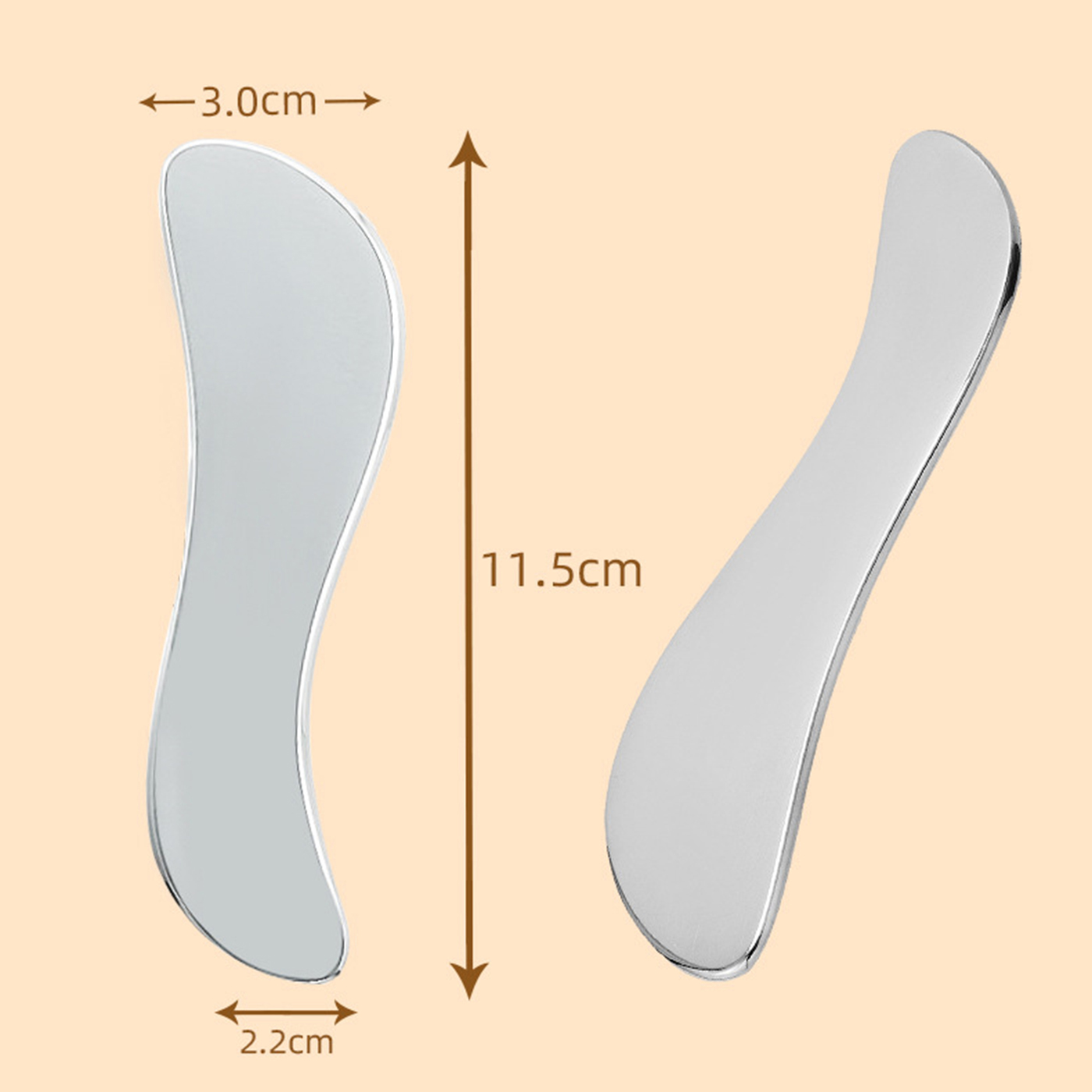 S Type Stainless Steel Gua Sha Massage2