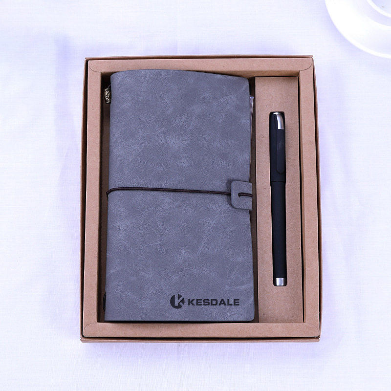 Leather Writing Notebook Organizer Set