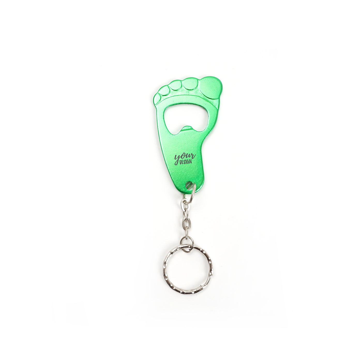 Foot Shape Bottle Opener Keychain