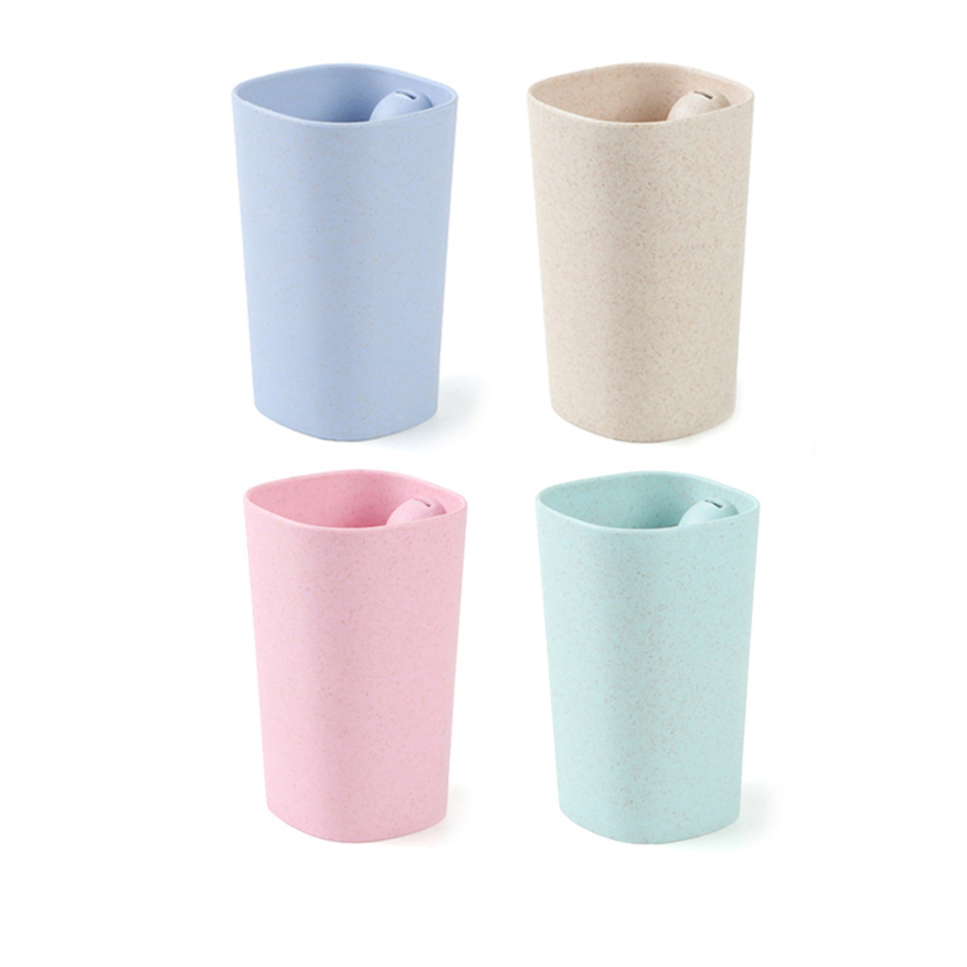 Eco Friendly Wheat Straw Mouthwash Cup2