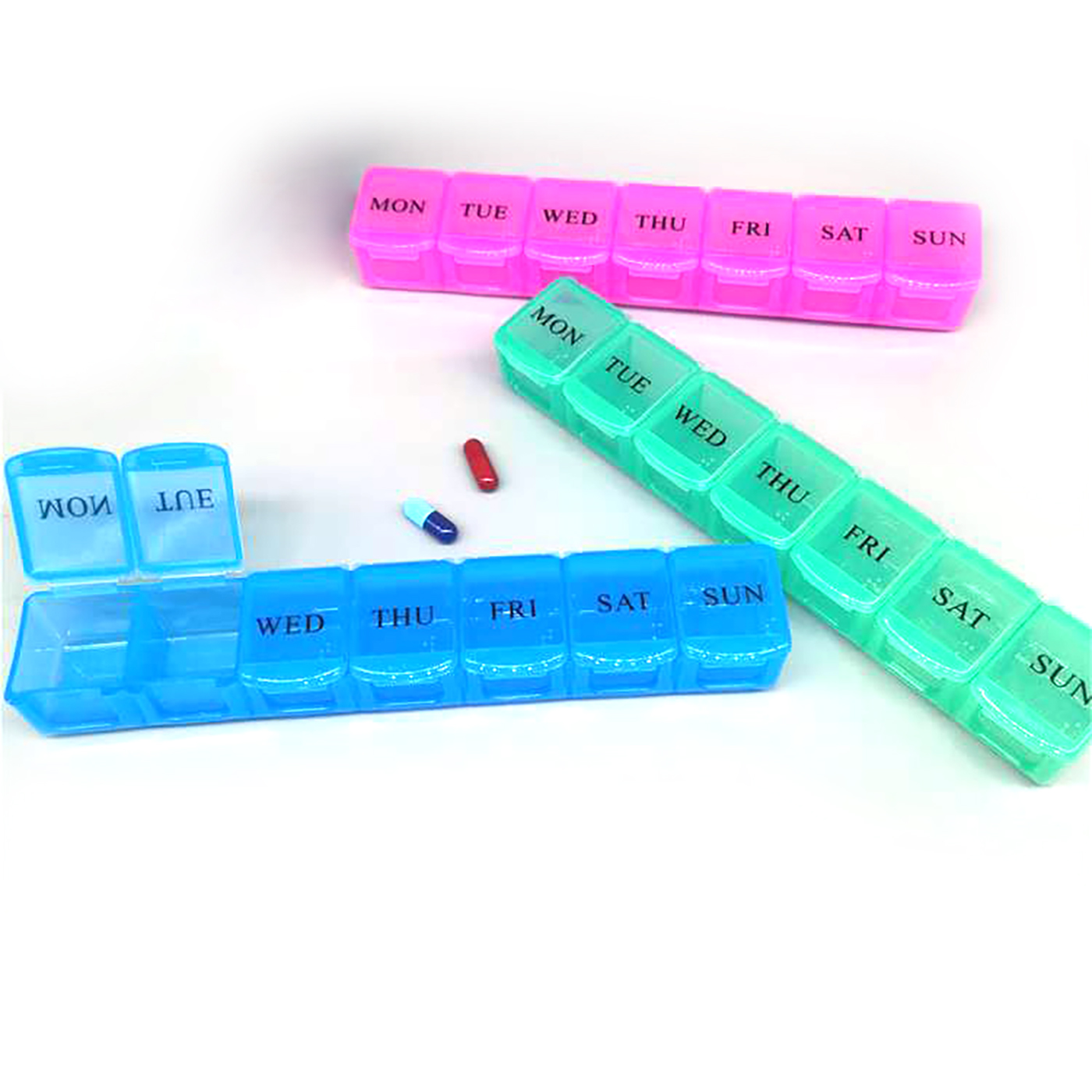 7 Day Pill Dispenser Tablet Box Organizer