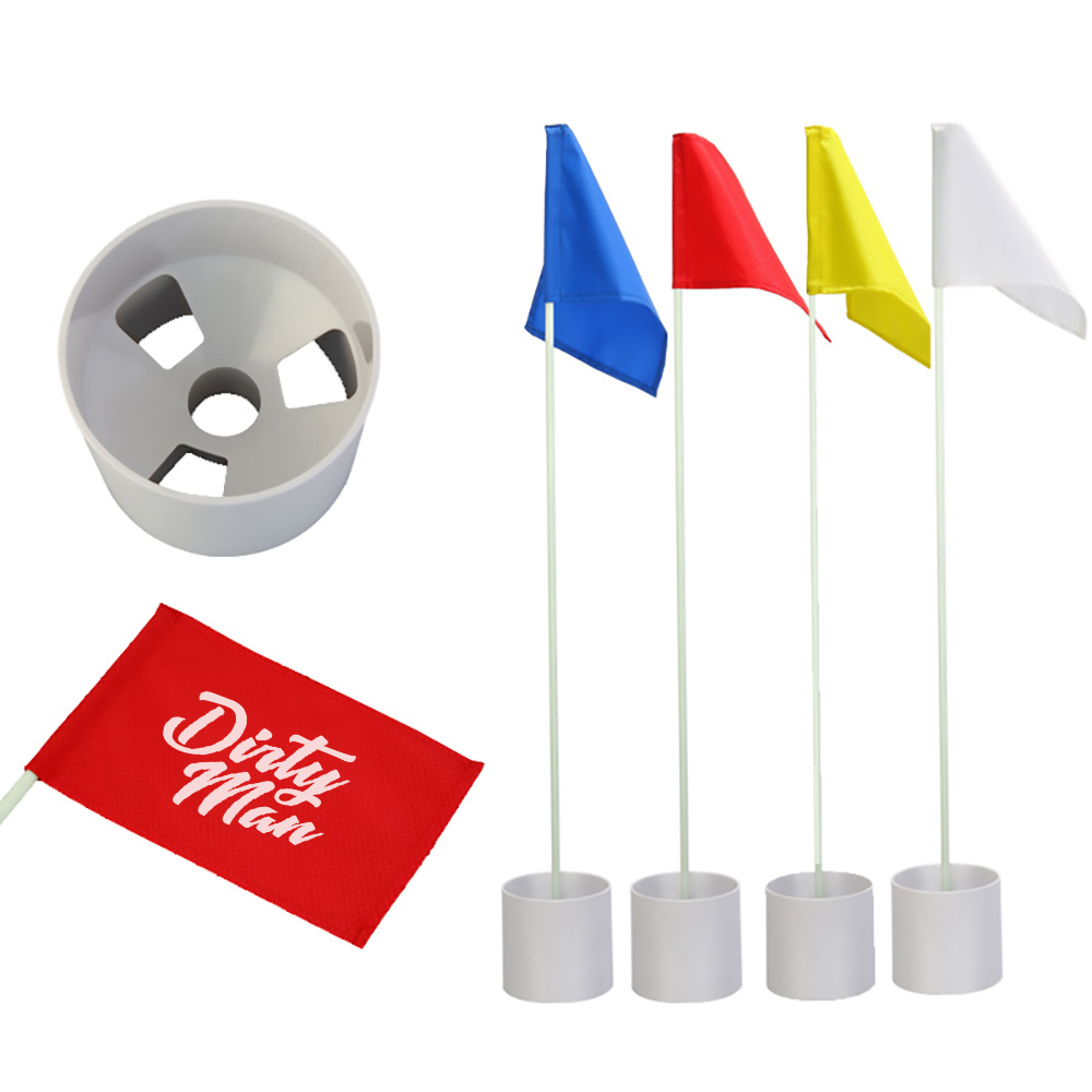 Golf-Flagge Schläger-Set mit Loch Becher, individuell