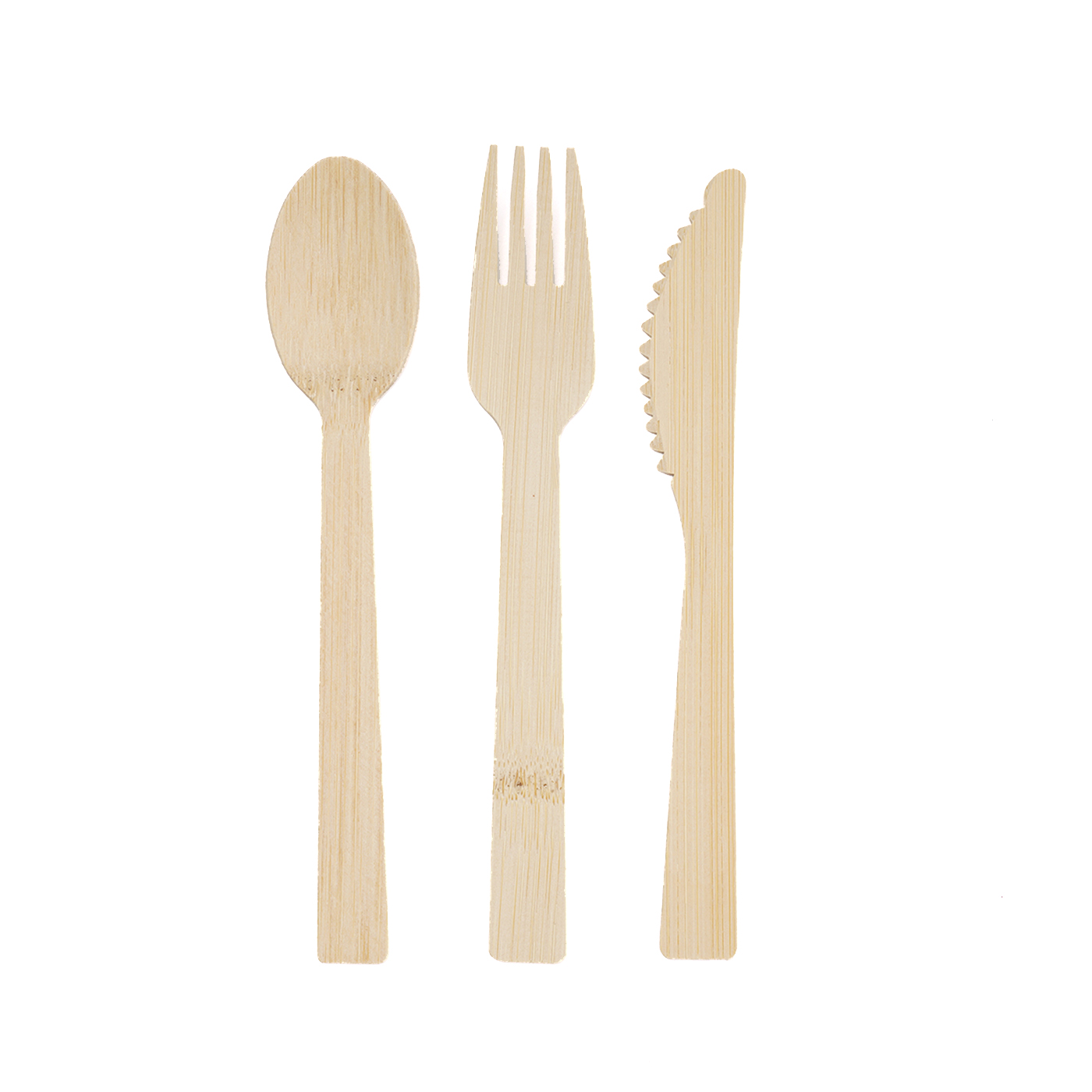 Disposable Biodegradable Bamboo Utensil Set1