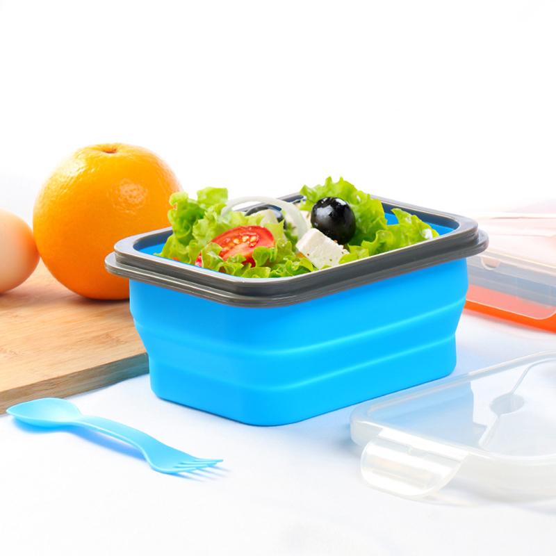 Collapsible Lunch Box With Tableware2