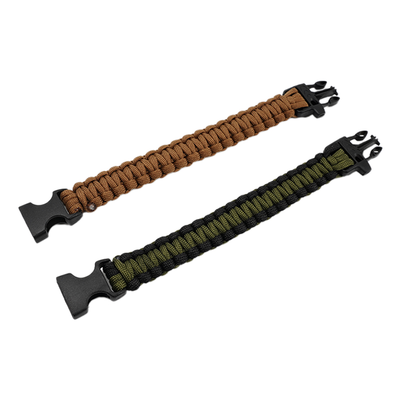 Survival Paracord Bracelet With Whistle3