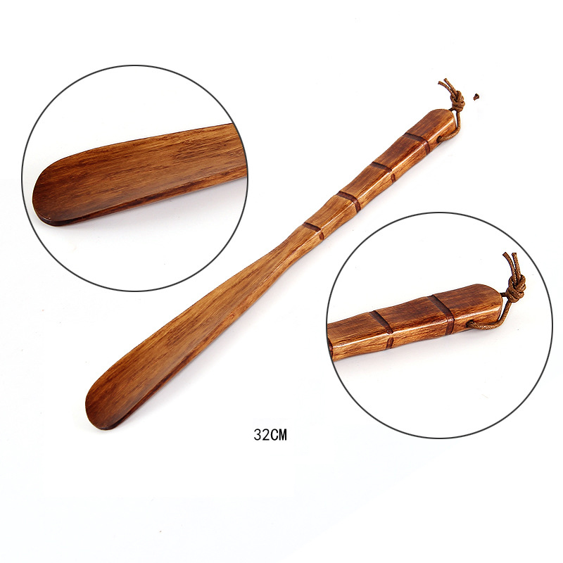  Long Handle Wooden Shoe Horn