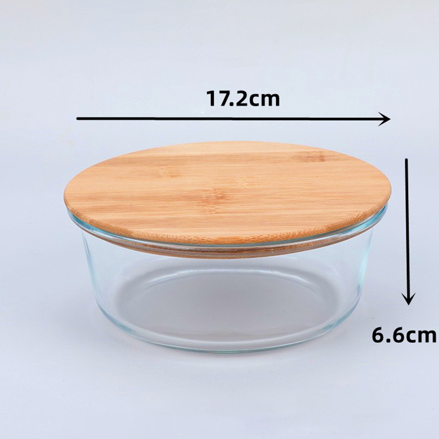 Borosilicate Glass Lunch Box With Wooden Lid2