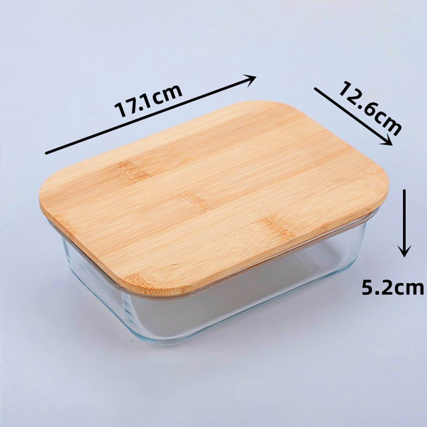 Glass Lunch Box With Bamoo Lid1