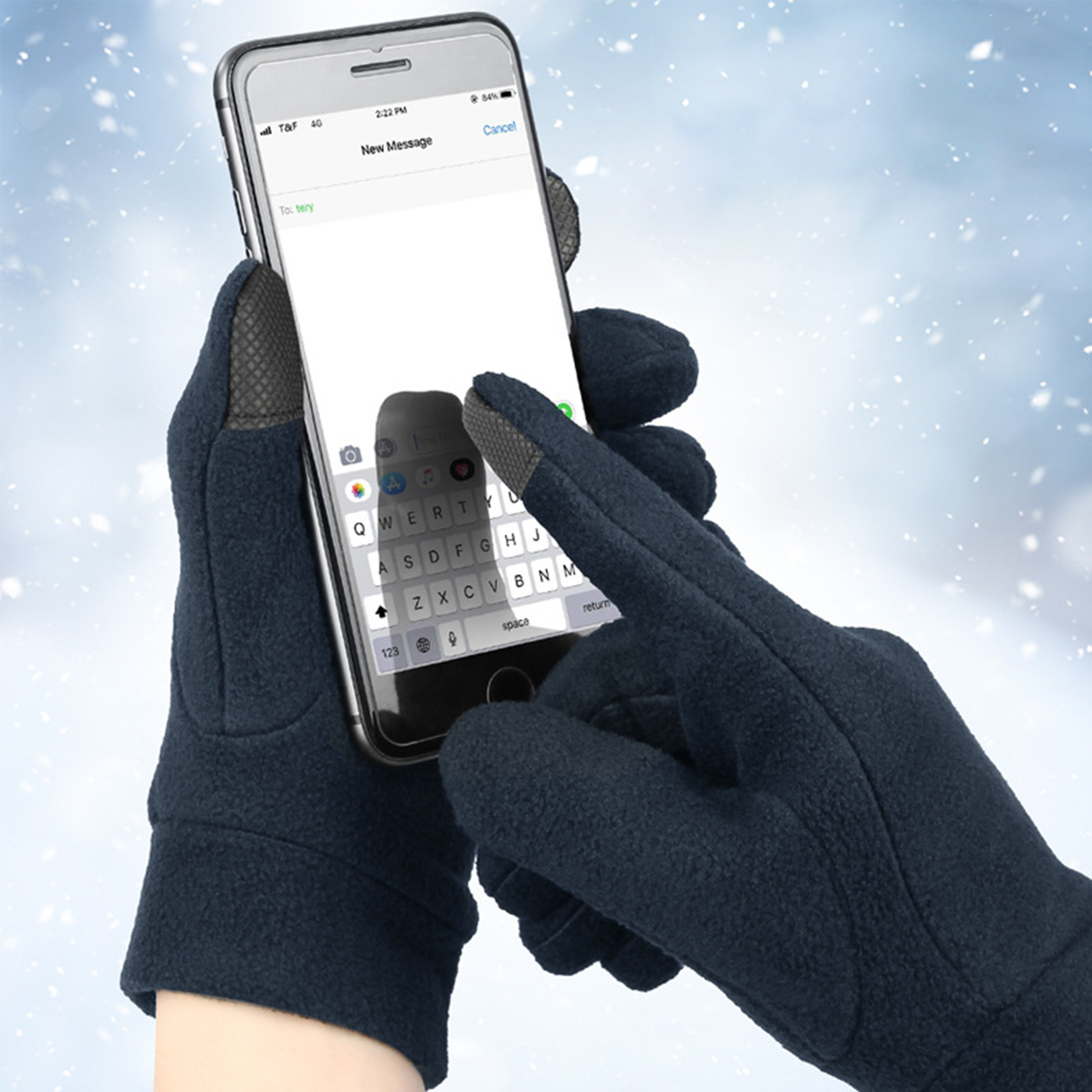 Polar Fleece Touch Screen Gloves2