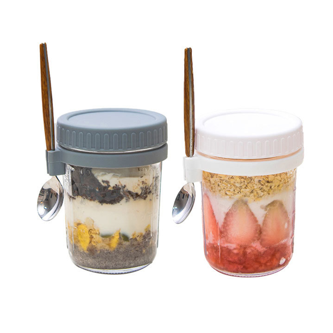 Overnight Oats Containers With Lids And Spoons2