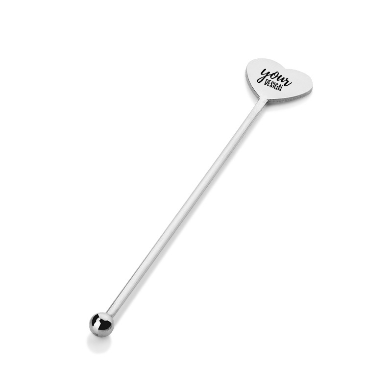 Custom Stainless Steel Heart Stirring Rod1