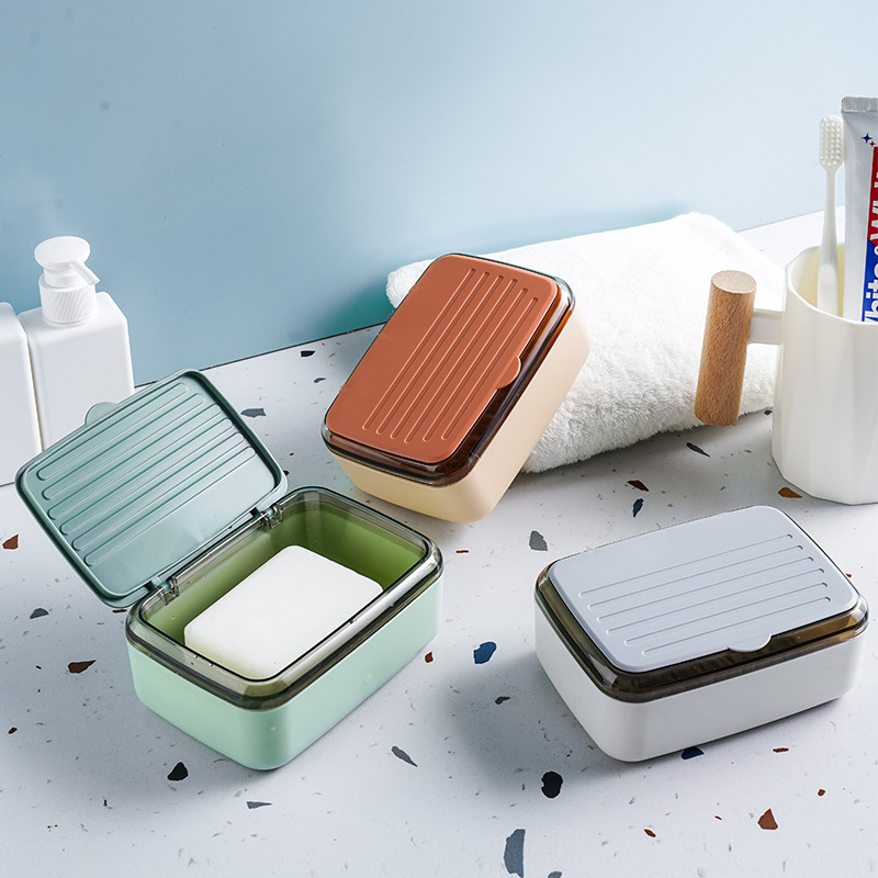 Plastic Portable Soap Case With Lid3